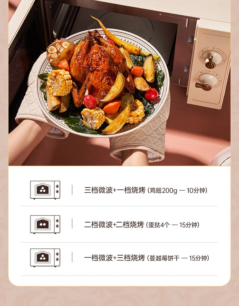 retro microwave oven steaming oven