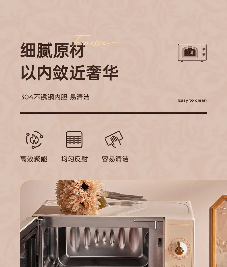 retro microwave oven steaming oven