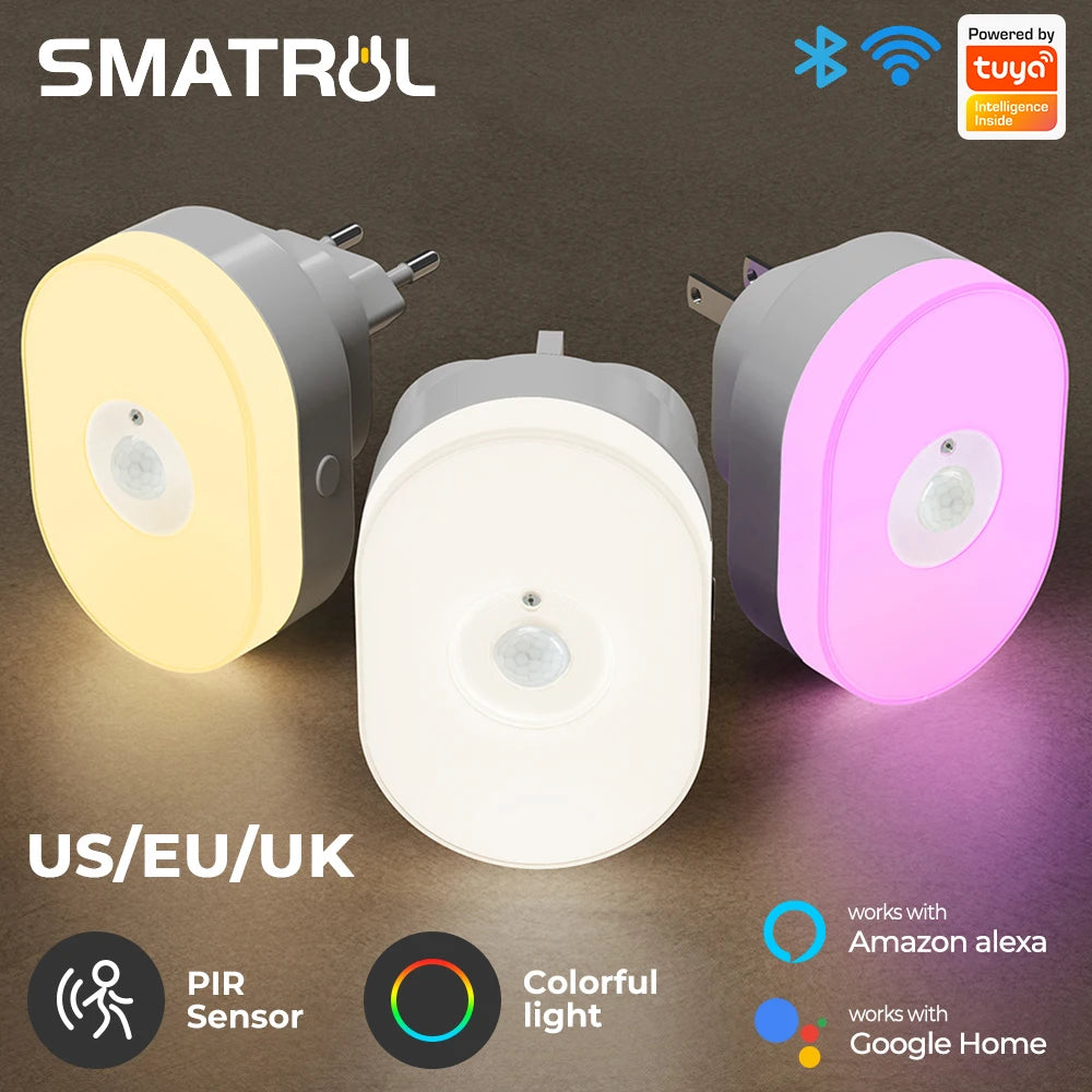 WiFi Tuya Smart Led Night Light PIR Motion Sensor