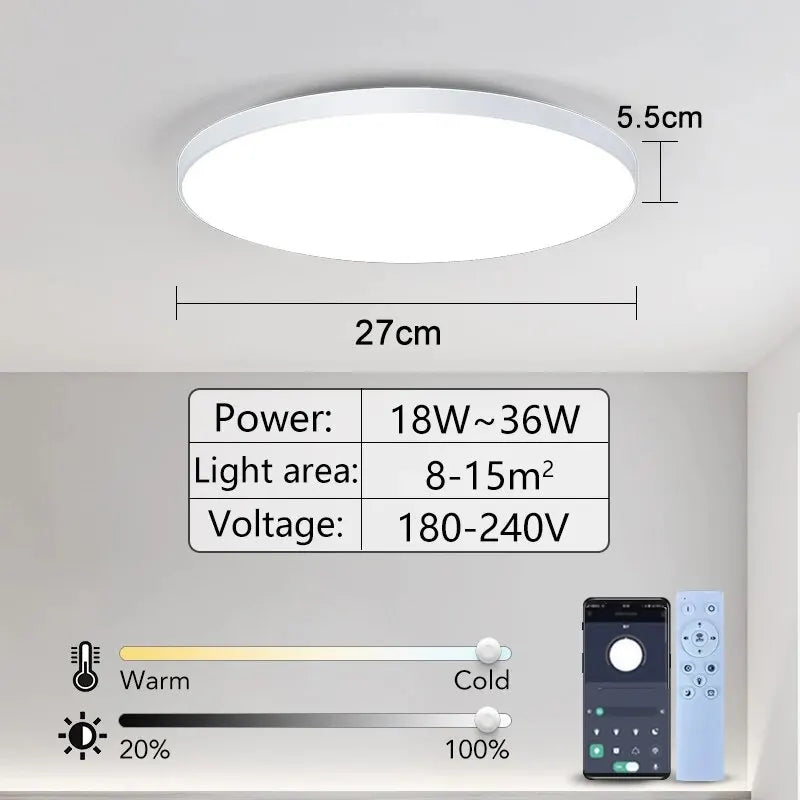 Smart Led Ceiling Lamp 36W 50W 220V