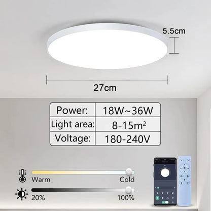 Smart Led Ceiling Lamp 36W 50W 220V