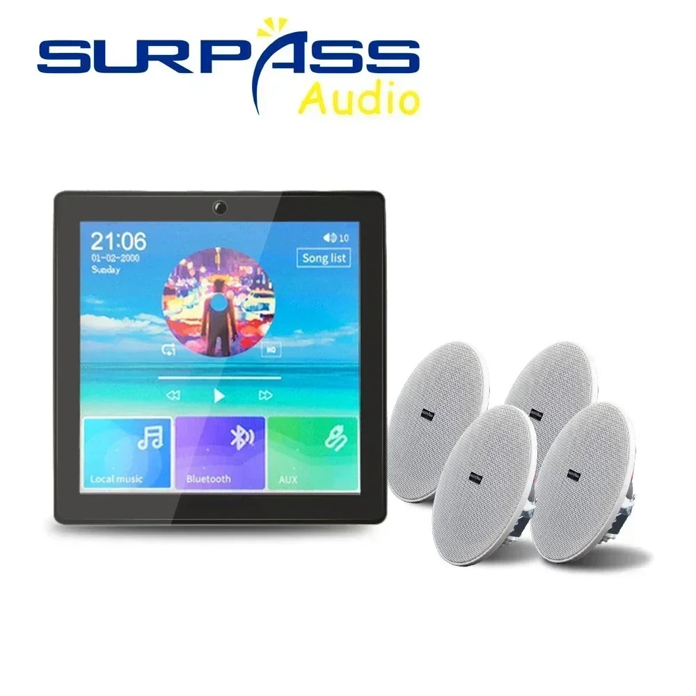Bluetooth Wall Amplifier Smart Home Audio Mini Touch