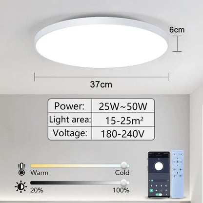 Smart Led Ceiling Lamp 36W 50W 220V