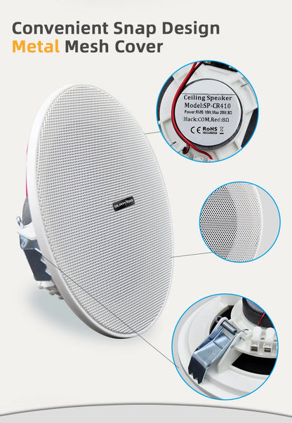 Bluetooth Wall Amplifier Smart Home Audio Mini Touch
