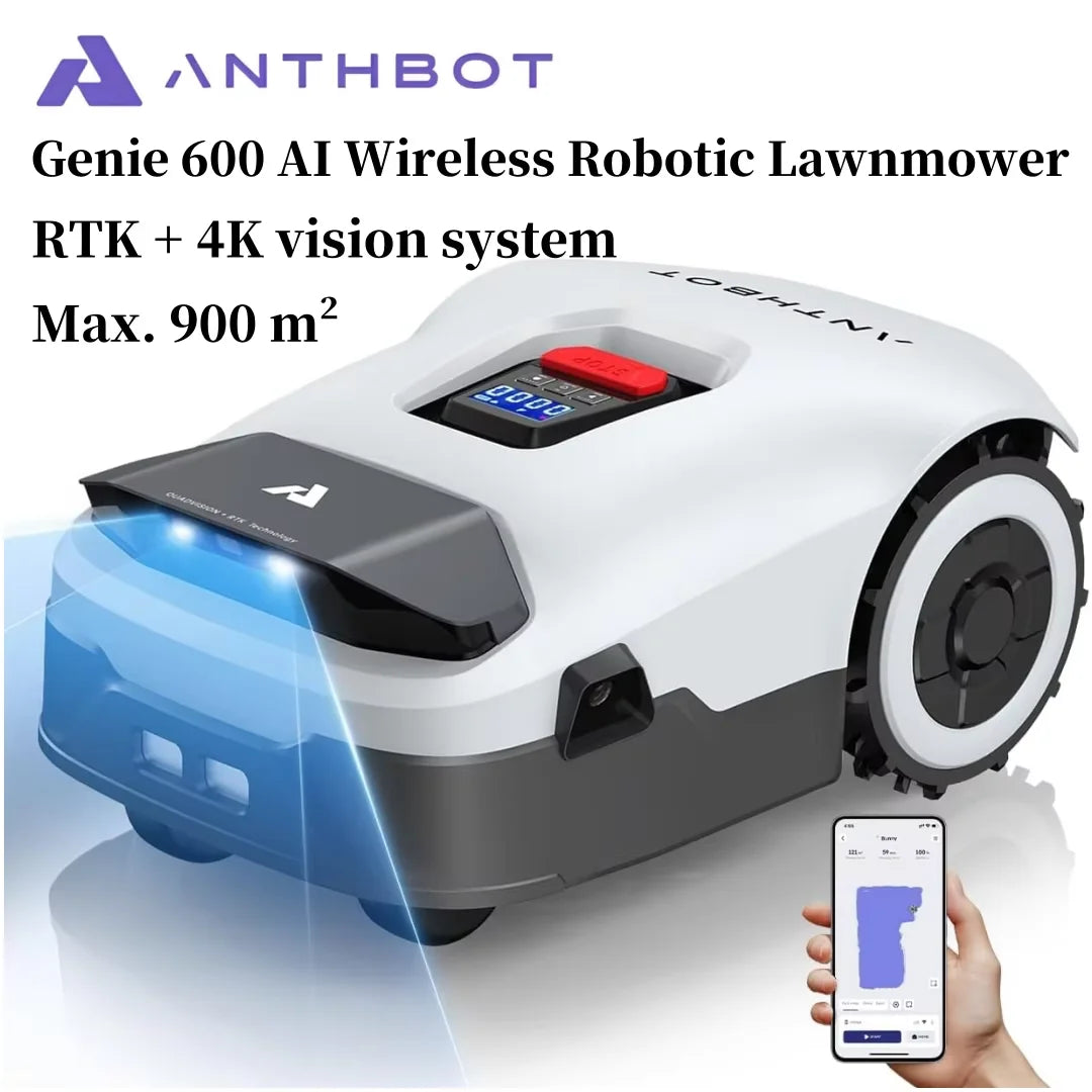 ANTHBOT Genie 600 AI Wireless Robotic Lawnmower