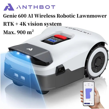 ANTHBOT Genie 600 AI Wireless Robotic Lawnmower