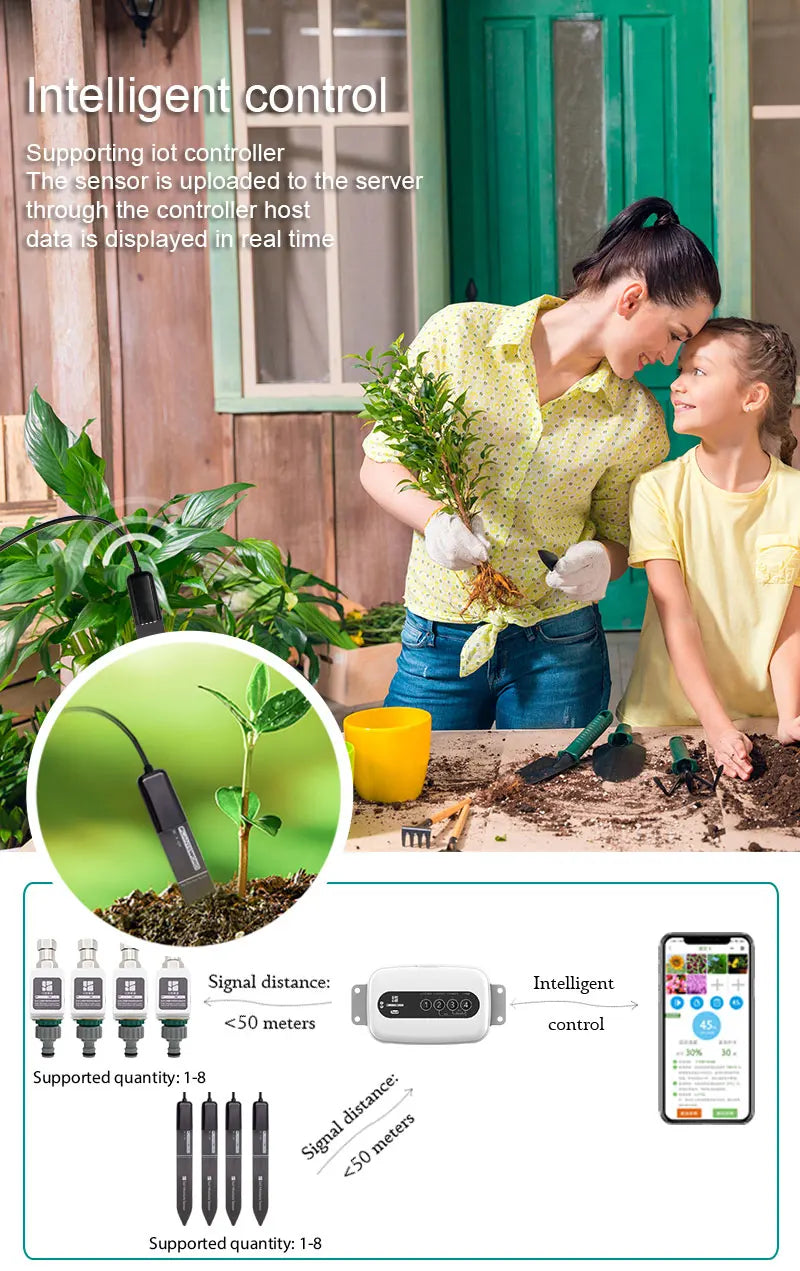 12V Smart Wifi Bluetooth Watering Device 8 Valve