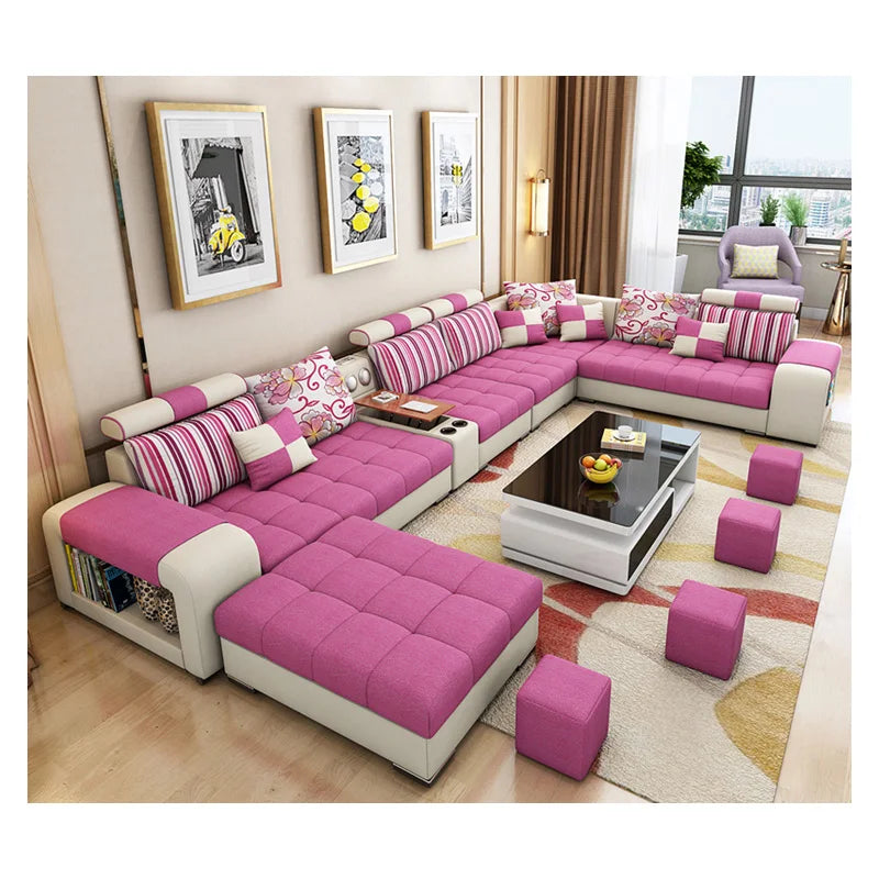 Modern Fabric Sofa Set Furniture Living Room