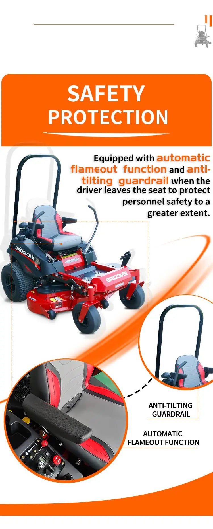 Hot Selling Riding Lawn Mower Tractor
