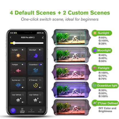 Smart Aquarium Light App Control Full Spectrum