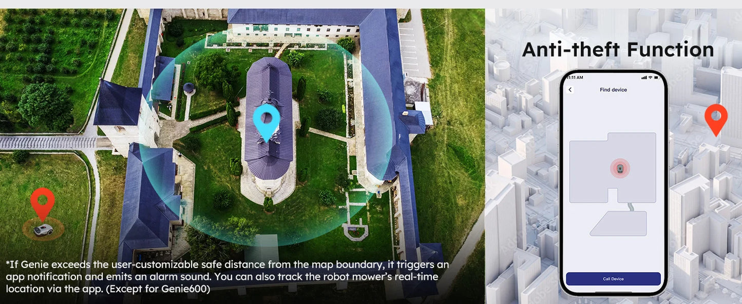 ANTHBOT Genie 600 AI Wireless Robotic Lawnmower