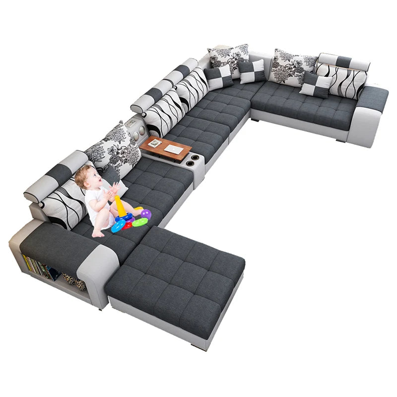 Modern Fabric Sofa Set Furniture Living Room
