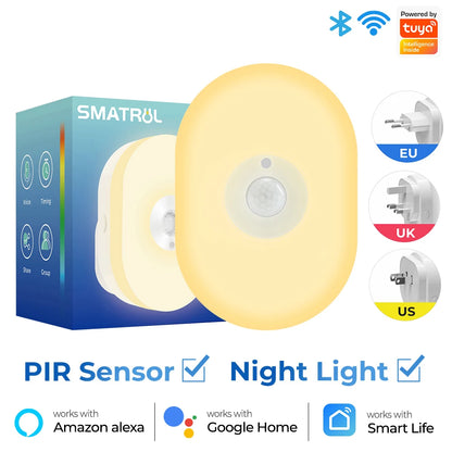 WiFi Tuya Smart Led Night Light PIR Motion Sensor