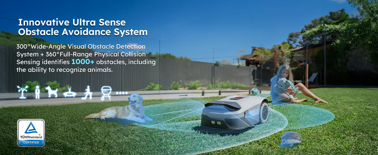 ANTHBOT Genie 600 AI Wireless Robotic Lawnmower