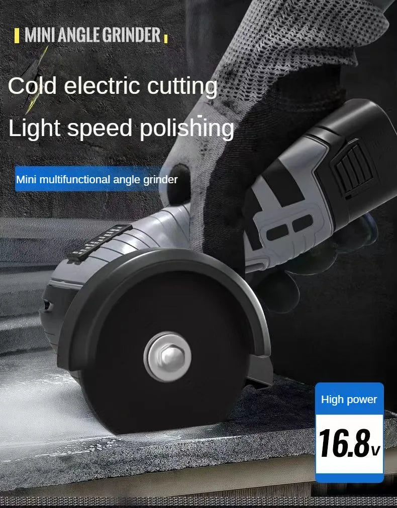 16.8V Portable Mini Cordless Angle Grinder