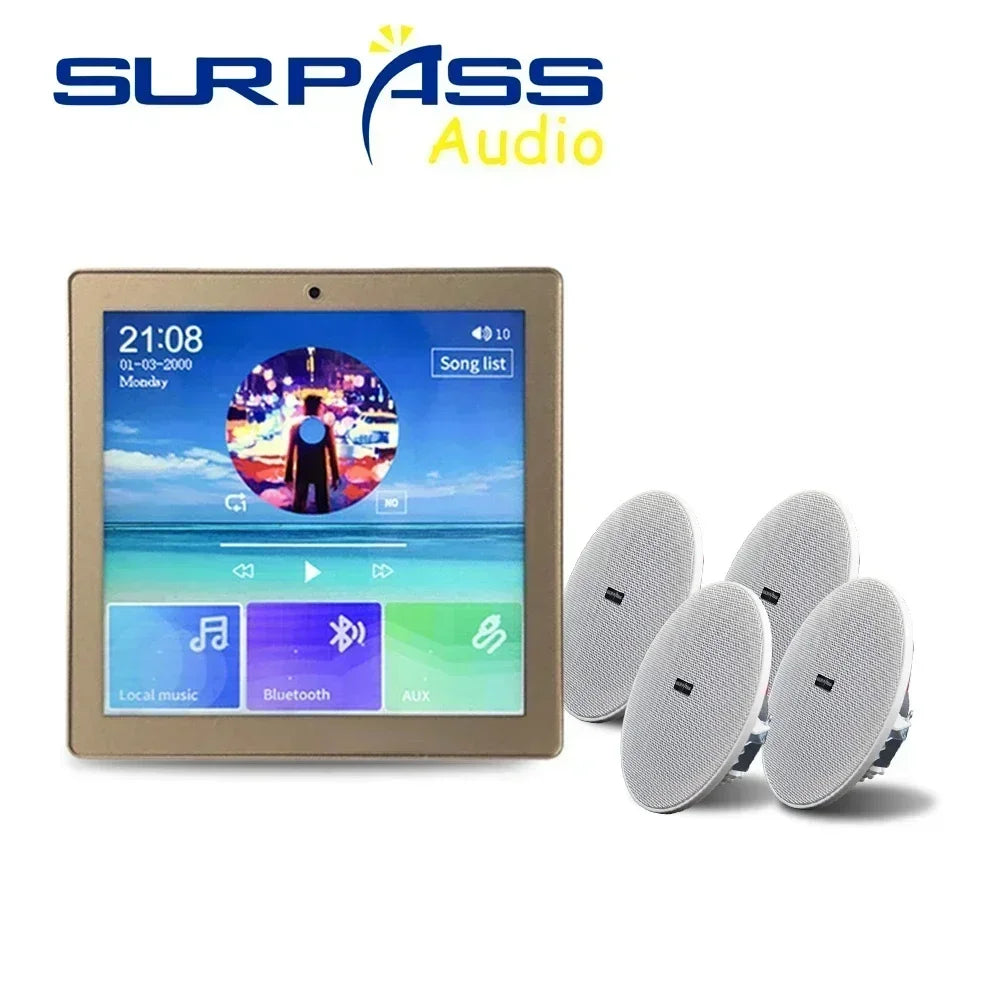 Bluetooth Wall Amplifier Smart Home Audio Mini Touch