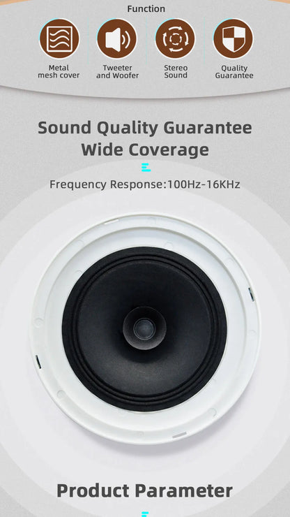Bluetooth Wall Amplifier Smart Home Audio Mini Touch