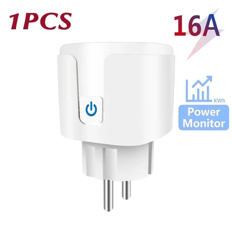 Tuya WiFi Smart Plug 16A/20A EU Smart Socket