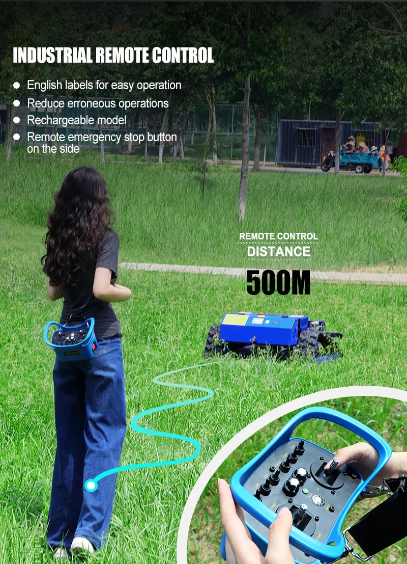 Control Smart Zero Turn Robot Petrol Lawn Mower