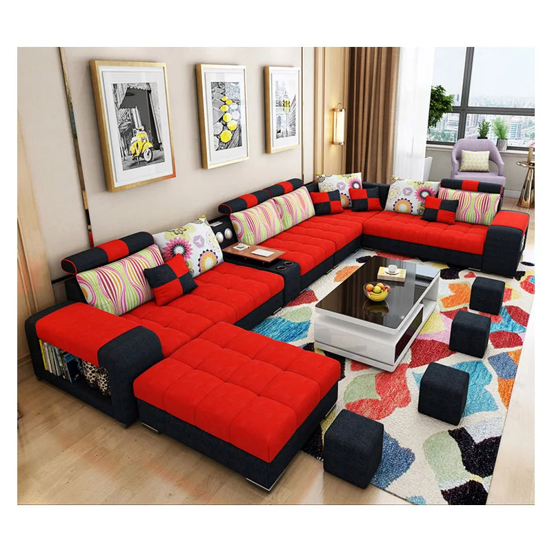 Modern Fabric Sofa Set Furniture Living Room