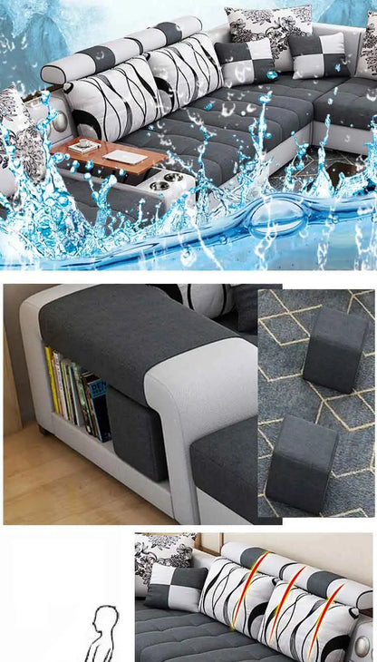 Modern Fabric Sofa Set Furniture Living Room