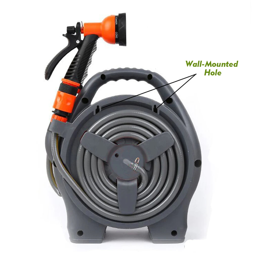 12M Portable Garden Hose Reels with Water