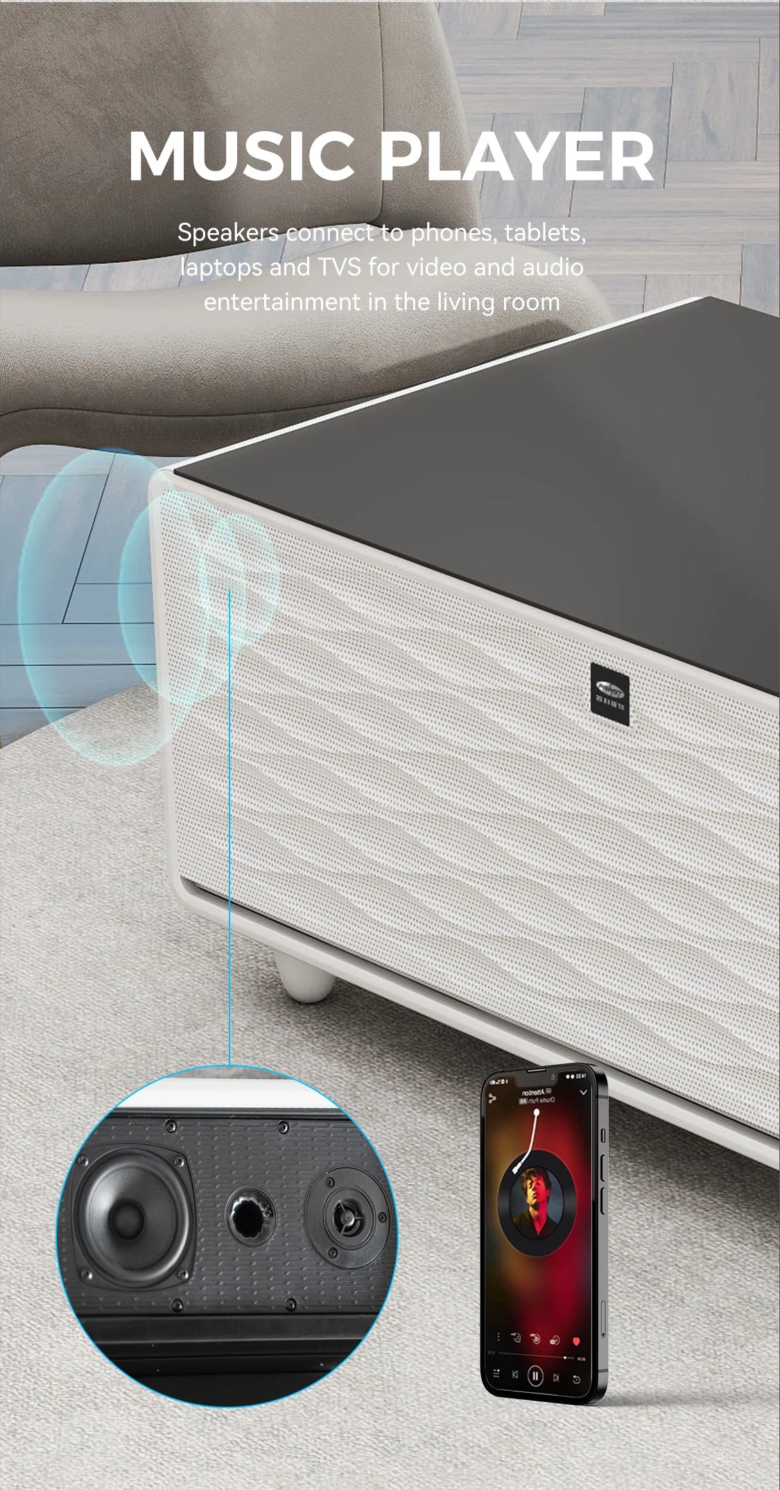 2026 New Mini bar Refrigerators with Speakers