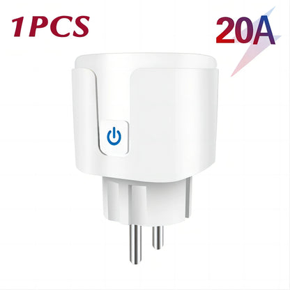 Tuya WiFi Smart Plug 16A/20A EU Smart Socket