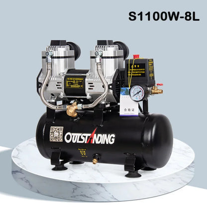 220V 1100W 8L Small Air Compressor 6L