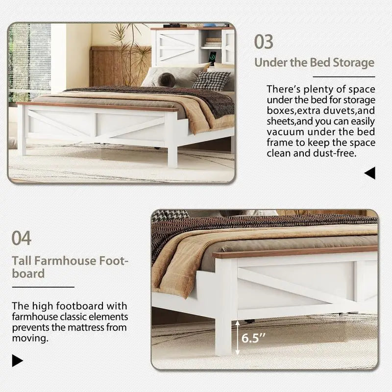 Full Size Farmhouse 3-Piece Bedroom Set